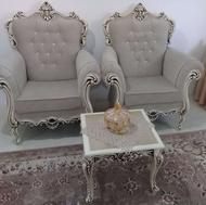 فروش مبل7نفره همراه جلو مبلی و3عددعسلیو6عدد کوسن مبل