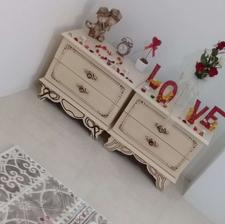 سِت سرویس خواب(تخت،2عدد پاتختی،میزآرایش وصندلی آرایش،آینه)