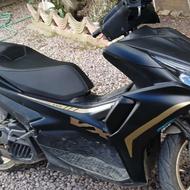 موتور ایروکس مشکی شال طلایی