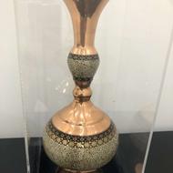 گلدان مس و خاتم برند شاهین شیرازی/ نو