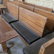 مبل و صندلی مبلمان رستوران فستفود پایه چدن میز