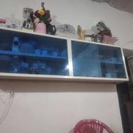 کابینت دیواری جلو شیشه