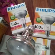 لامپ حرارتی(گرمایشی) 100 وات رشته ای پشت جیوه فلیپس