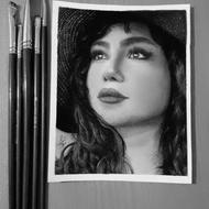 سفارش نقاشی چهره به صورت سیاه قلم