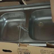 سینک دوقلو استیل قدیم