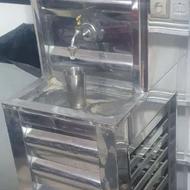 آبسردکن صنعتی تک شیر کاملا سالم و تمیز