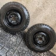 رینگ و لاستیک تایر پیکان یخ شکن بریجستون میخ دار