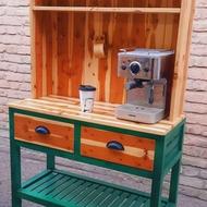 کافی بار کاملا چوبی