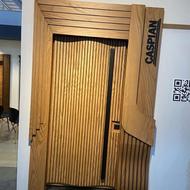 درب ضدسرقت طرح کلاسیک روکش بلوط درامیرکلا