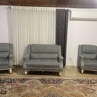 مبل 7نفره میز ناهار خوری 4نفره به همراه میز تی وی