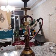 قلیان با تنه برنز توپر