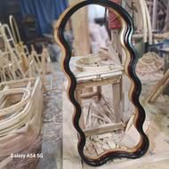 قاب آیینه قدی چوبی بصورت عمده و تک با آیینه و بدون آیینه