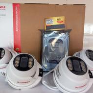 پک 4عدد دوربین مداربسته پیناکل