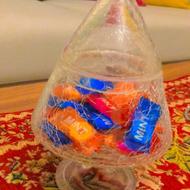 جا شکلاتی پایه دار با درب