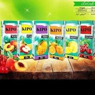 انواع آبمیوه بزرگ و کوچک بطری پاکتی