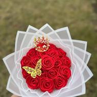 گل مصنوعی روبانی زیبا