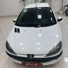 پژو 206 SD (صندوق دار) 1392 سفید درجه یک