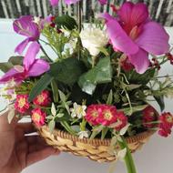 گل مصنوعی تزئینی + قاب دیواری