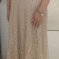 لباس مجلسی سنگدوزی شده سایز 46 تا 48 کاملا نو