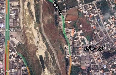 زمین 106 متری جاده شهدا خیابان یزدانی کوچه ی منبع آب