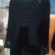 یک عدد مانتو مشکی کرپ اصل