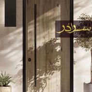 درب ضد سرقت روکش بلوط:”کدLC499”/نما فریم‌لس ضدسرقت