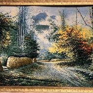 تابلو فرش دستباف تبریز پر ابریشم