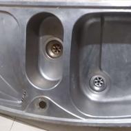 سینک استیل ظرفشویی 50×100 توکار ضخیم