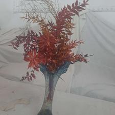 فروش یک عدد گلدان باگلهای پاییزی