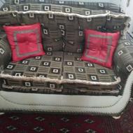 مبلمان راحتی 7نفره چرمی ومخملی بامیزها