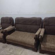 مبل راحتی چوبی 8نفره سالم