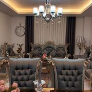 لوستر سقفی 8 شاخه ، رنگ سیلور