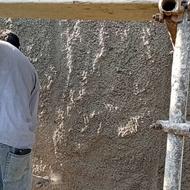 شاتکریت یا سیمان کاری با دستگاه دیزل بدون برق