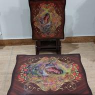 عسلی مستطیلی تاشو چمدانی،چوب MDF