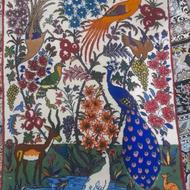 تابلو فرش افشار دستباف شکارگاه 60در80