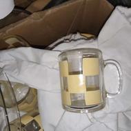 لیوان و جام میوه خوری و پارچ بلوری