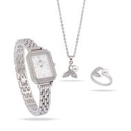ست زنانه ساعت و گردنبند و انگشتر