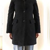 پالتو خارجی برند معروف فرانسوی NafNaf مشکی36،38 به