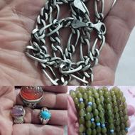 تسبیح شامقصود و انگشتر نقره