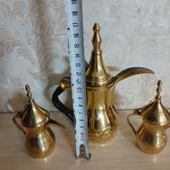 دله برنجی برنزی قهوه جوش ظروف آشپزخانه آنتیک لوازم کافه