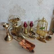 قفس قلیان مسی برنجی برنزی آنتیک دکوری مجسمه ظروف آشپزخانه