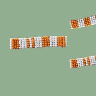 دستبند منجوق دوزی پرتقال