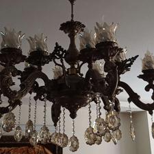 لوستر 6 شاخه الومینیومی