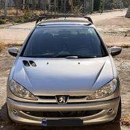 پژو 206 نقره ای