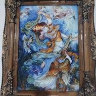 تابلو دو عدد فرش وعکس نونو اصلی.