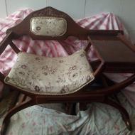 میز تلفن چوبی