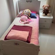 سرویس خواب دخترانه تشک نو و سالم فرش روتختی