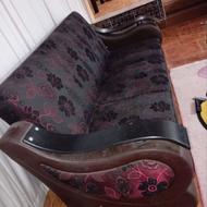 مبل 7 نفره برپایه های چوبی کاملا سالم