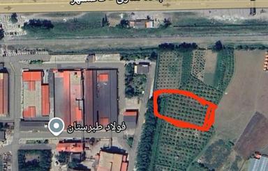 زمین باغ با موقعیت عالی