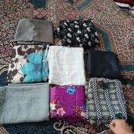 7عدد پارچه و یک عدد چادرحریر آماده